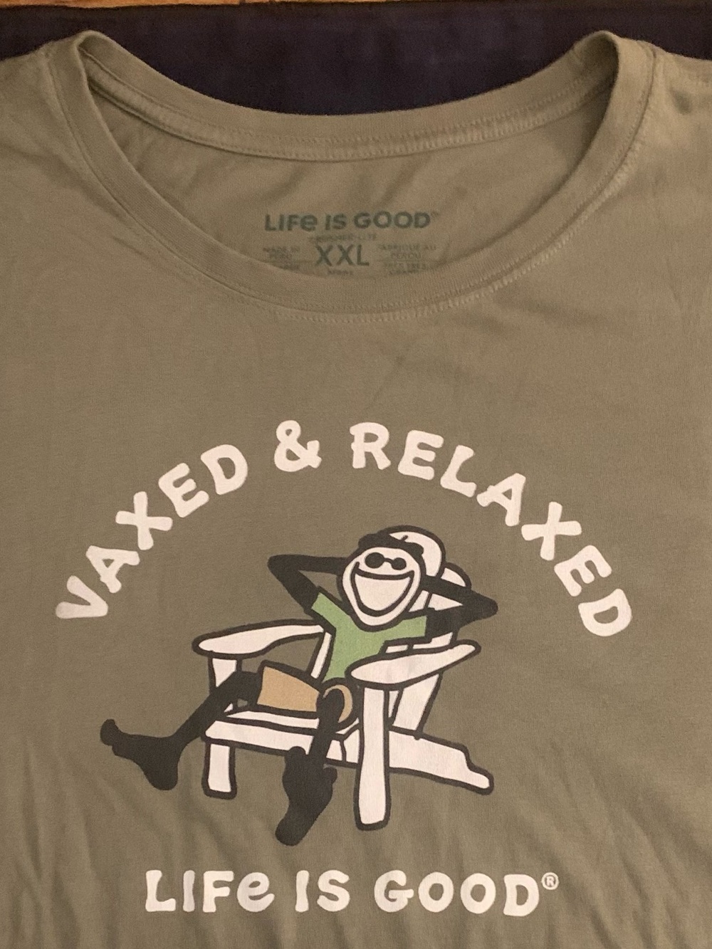 LIFE IS GOOD All Cotton “Vaxed & Relaxed” Tee